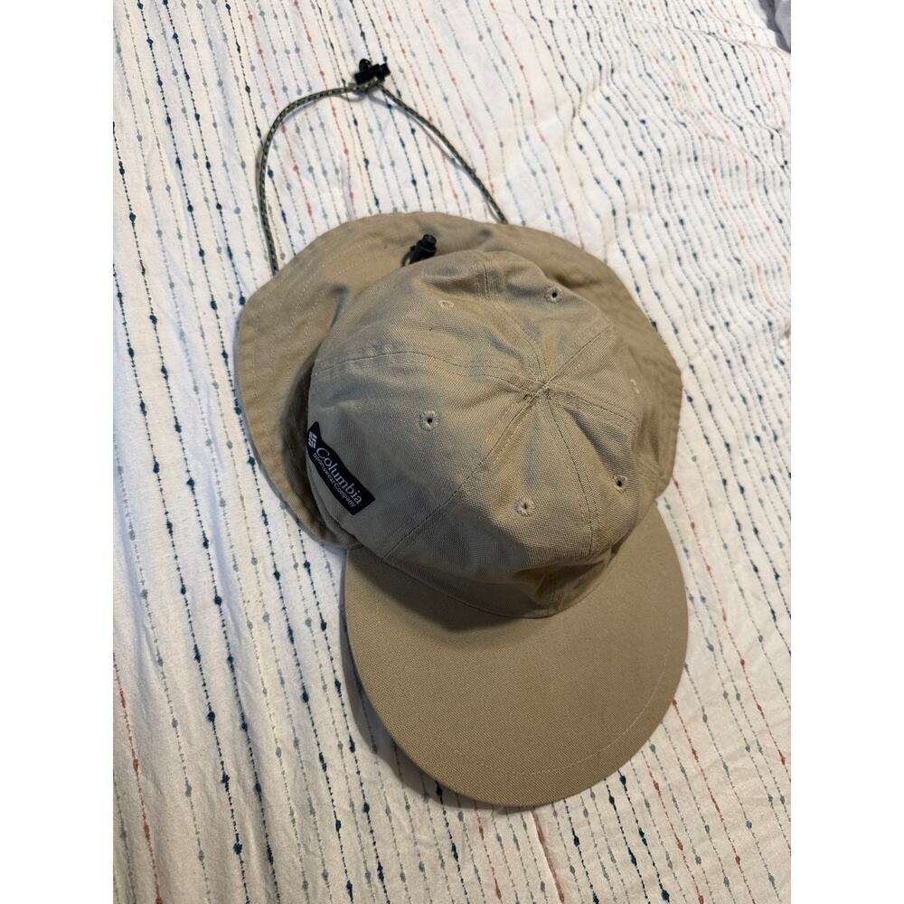 Columbia Schooner Bank Tan Cachalot Hat Canvas One Size Sun Protection Cap